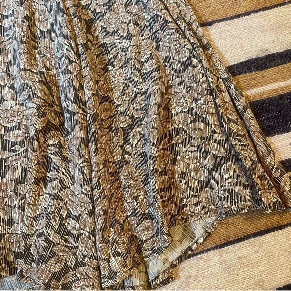 Vintage Ann Taylor Skirt Mini Flowy 90's Floral Size 12 Asymmetrical Cottagecore - Picture 2 of 5